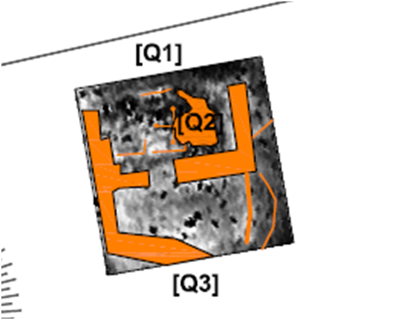 Interpreted EMI data of stone-built leper hospital